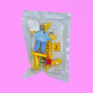 Vintage 2003 The Simpsons Bart & Grandpa Kelloggs Cereal Premiums Toy Figures